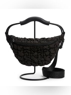 Lole Black Quilted Waist Bag Fanny Pack
